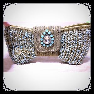 LIKE NEW!! Mintsa Butterfly Clutch in Aquamarine